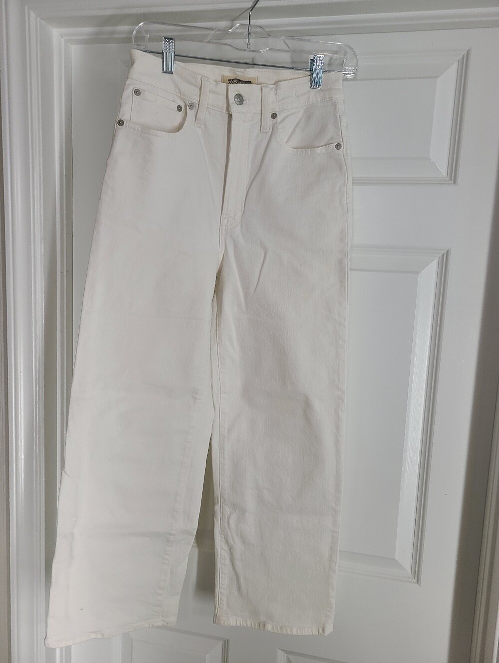 Madewell The Perfect Vintage Wide Leg Jean in White Size 26